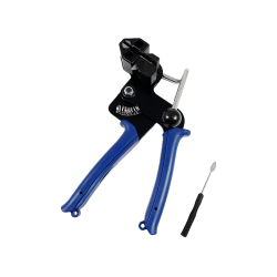 Tool for tightening metal cable ties