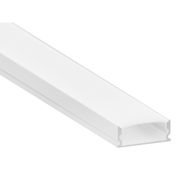 Aluminum profile for LED strip AL-95 2 meters white surface-mounted “Deformation in places” without diffuser LEDUA