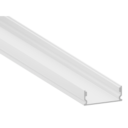 Aluminum profile for LED strip AL-95 2 meters white surface-mounted “Deformation in places” without diffuser LEDUA