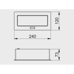 Extension cord SOFT 2 sockets SCHUKO 2xUSB cable 1.5m with plug 220-240V Aluminum GTV