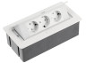 Extension cord SOFT 3 sockets SCHUKO cable 1.5m with plug 220-240V White GTV AE-PBSC3GS-10