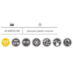Switch with adjustment and memory function 12V AE-WBEZD-NB GTV