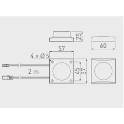Switch, brightness regulator Black 12V (A) GTV