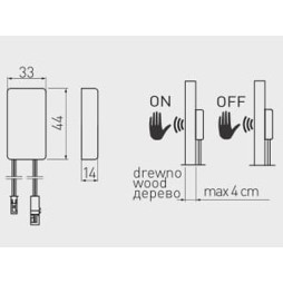 Touch sensor contactless 12V GTV AE-WPDRW-00