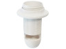 LEMANSO E14 plastic lampholder, thread with ring, white / LM2509