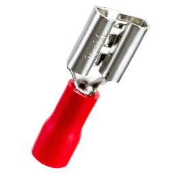 Flat cable terminal LM2687 Lemanso FDD-1.25-250 "mother" + t/tube (100pcs) red