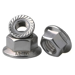 Stainless steel nut M10 serrated LMA2789 Lemanso