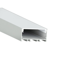 Aluminum profile for LED strip AL-22 1 meter anodized surface mounted LEDUA