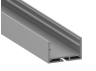 Aluminum profile for LED strip AL-23 1 meter anodized surface mounted LEDUA