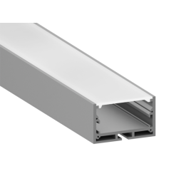 Aluminum profile for LED strip AL-23-1 1 meter anodized surface mounted LEDUA