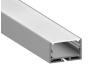Aluminum profile for LED strip AL-23-1 1 meter anodized surface mounted LEDUA