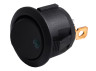 Switch KCD1-101EN-5 3pin round black-green LEDUA