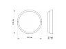 LED moisture-proof round lamp TITANUM 12W 6500K TL-BHR-126