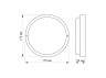 LED moisture-proof round lamp TITANUM 20W 6500K TL-BHR-206