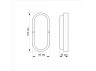 LED moisture-proof oval lamp TITANUM 12W 6500K TL-BHO-126