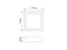 LED square surface-mounted lamp TITANUM 18W 5000K 220V
