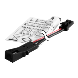 Connector splitter mother+two dads 40mm black LEDUA