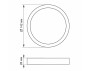 LED round surface-mounted lamp 12W 185-265V 5000K IP20 VL-DLRS-125 VIDEX