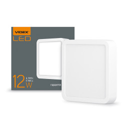 LED square surface-mounted lamp 12W 185-265V 5000K IP20 VL-DLSS-125 VIDEX