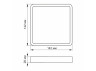 LED square surface-mounted lamp 12W 185-265V 5000K IP20 VL-DLSS-125 VIDEX