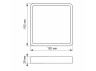 LED square surface-mounted lamp surface mounted 18W 185-265V 5000K IP20 VL-DLSS-185 VIDEX