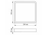 LED square surface mounted 24W 185-265V 5000K IP20 VL-DLSS-245 VIDEX