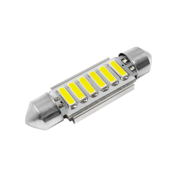LED car lamp S85-39mm-6pcs 7020 white 12V LEDUA