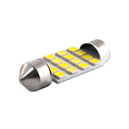 LED car lamp S85-39mm-16smd 2835 white 12V LEDUA