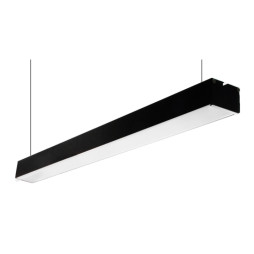 LED pendant linear lamp "N23-600" 220V 14.4W 4500k black LEDUA