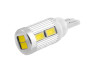 LED car lamp T10-5630-10smd with radiator white 12V LEDUA