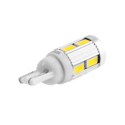 LED car lamp T10-5630-10smd with radiator white 12V LEDUA