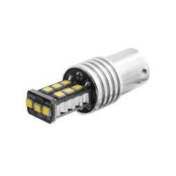 LED car lamp T25-2835-15SMD 1156 white 12V LEDUA