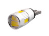 LED car lamp T10-5630-6smd with lens white 12V LEDUA