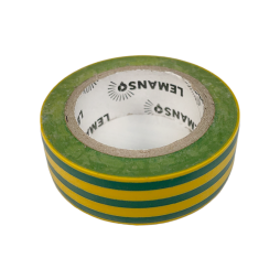 Insulation tape Standard 10 meters yellow+2 green stripes LMA006 Lemanso