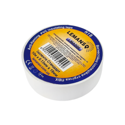 Insulation tape Standard 10 meters white LMA006 Lemanso