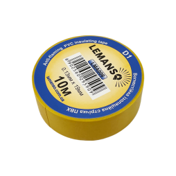 Insulation tape Standard 10 meters yellow LMA006 Lemanso