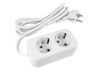 Extension cord 2 sockets 2m with grounding LMK031 Lemanso
