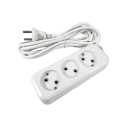 Extension cord 3 sockets 3m without grounding LMK040 Lemanso