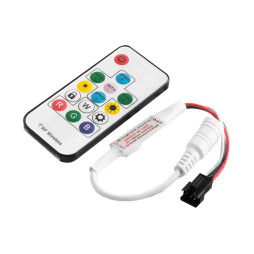 RGB mini Smart strip controller 5-24V 6A - radio 14 buttons #80 LEDUA