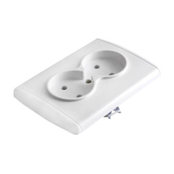 White double socket Yaweitai EW-21111