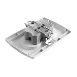 White double socket Yaweitai EW-21111