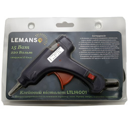 Glue gun Lemanso 15W, for 8mm rods 100-240V LTL14001