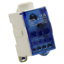 Distribution block on DIN-rail Lemanso 250A LMA2778 (UKK250)