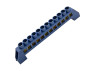 Connecting busbar 6*9 12ways Lemanso blue / LMA070