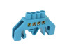 Connecting busbar 6*9 4 ways Lemanso blue / LMA071