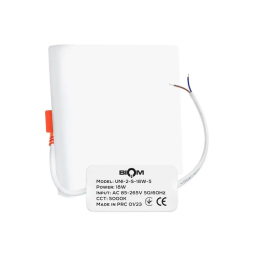 LED lamp UNI-2-S18W-5 18W 85-265V square recessed 5000K Biom