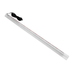 Light plastic clip for illumination of illuminating police 12V/DC 2.4w 500mm, warm white, white wire LEDUA