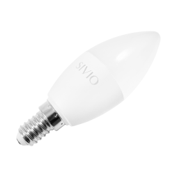 LED lamp E14-C37-8W-4100K 220V (1018553) SIVIO