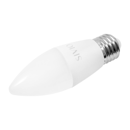 LED lamp E27-C37-8W-6400K 220V (1022688) SIVIO