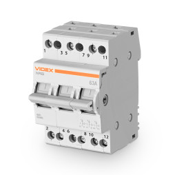 Load switch 3p 63A VF-RS-PN363 VIDEX RESIST